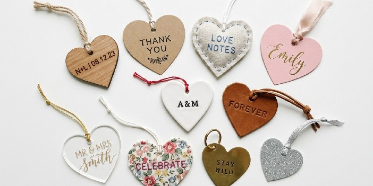 Custom Heart Tags for Creative Packaging Ideas