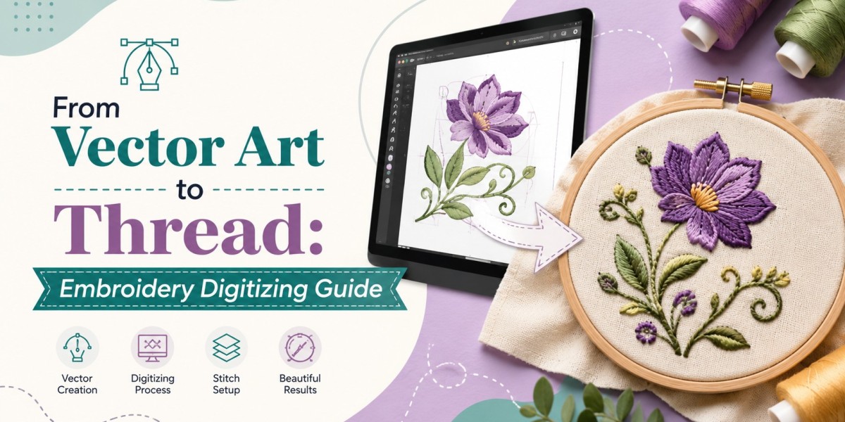 From Vector Art to Thread Embroidery Digitizing Guide