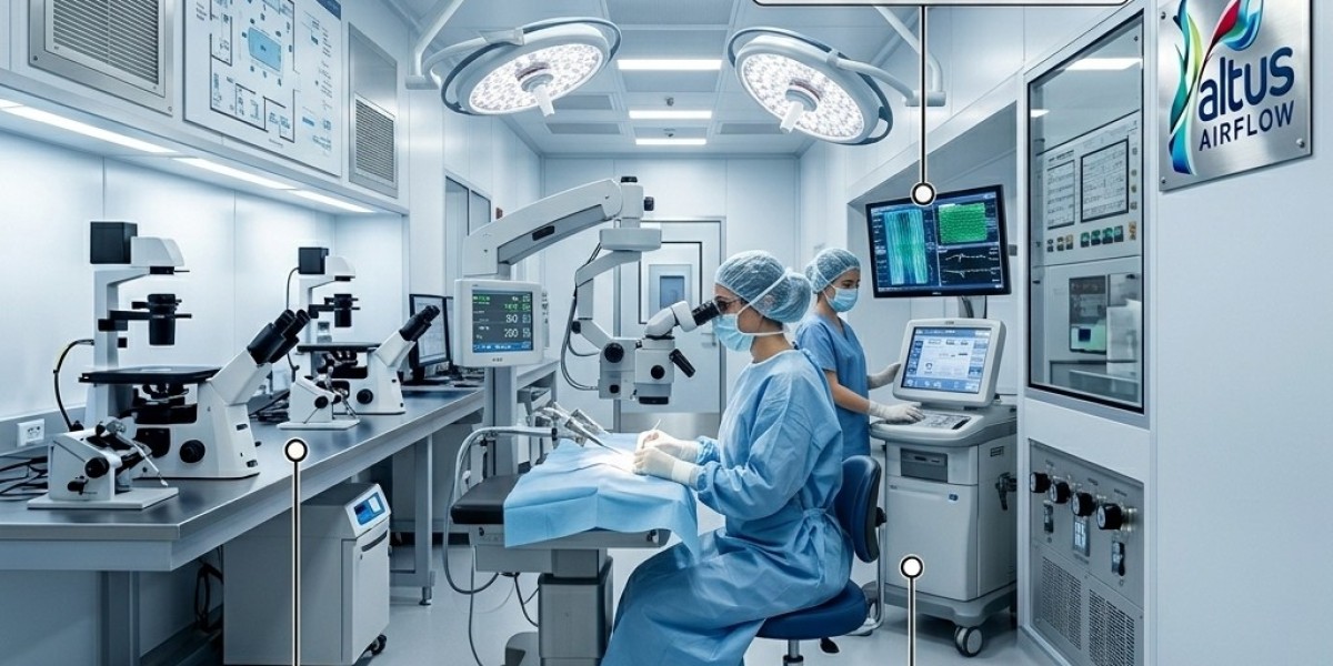 How does the HVAC system support a Modular Ophthalmic Operation Theatre?