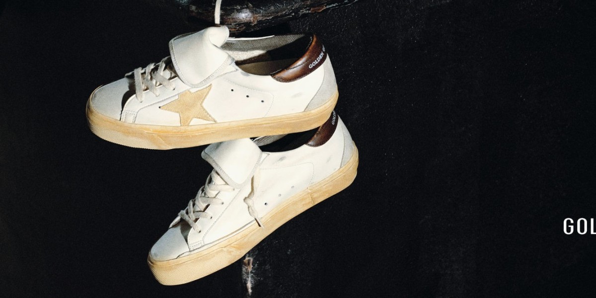 these shoes with Golden Goose a great white sundress