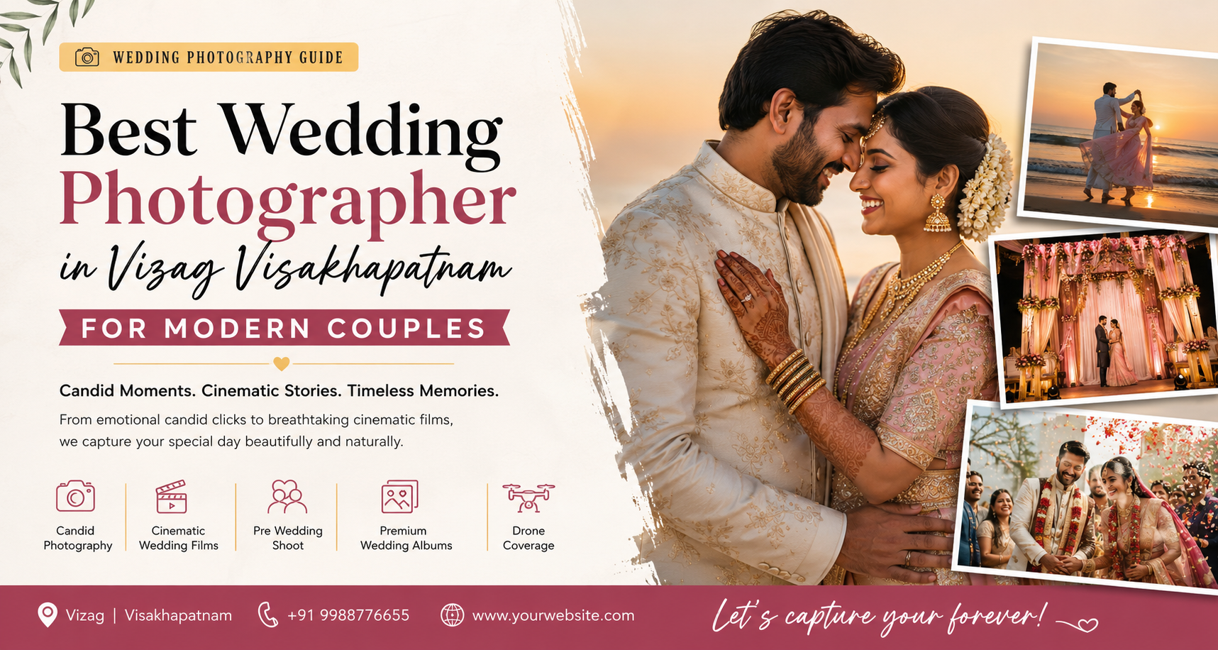 Best Wedding Photographer in Vizag Visakhapatnam for Modern Couples: How to Choose the Right One - Agarwalscapturz