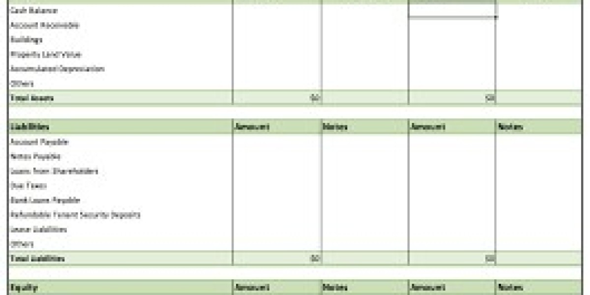 Buy Premium Spreadsheet & Rental Property Balance Sheet Template