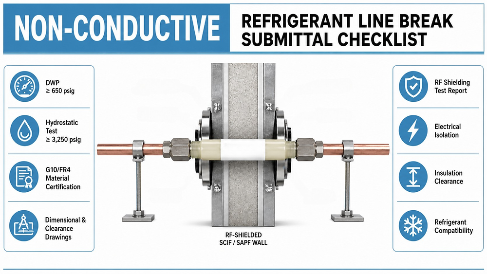 Non-Conductive Refrigerant Line Break Submittal Checklist