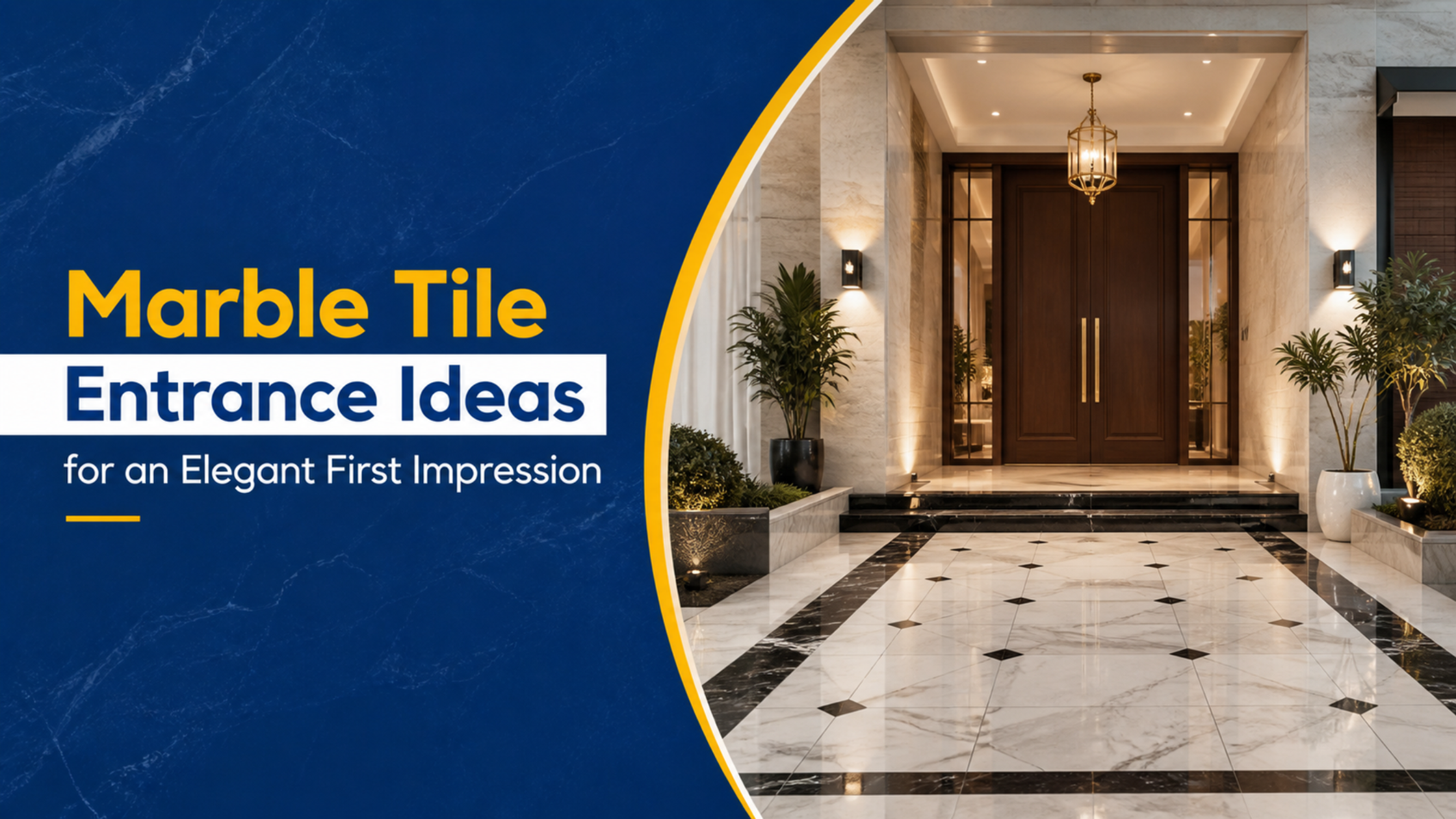 Marble Tile Entrance Ideas for an Elegant First Impression